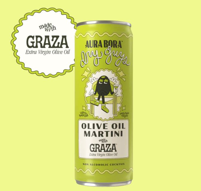 Olive Oil Martini | Aura Bora Sparkling Water