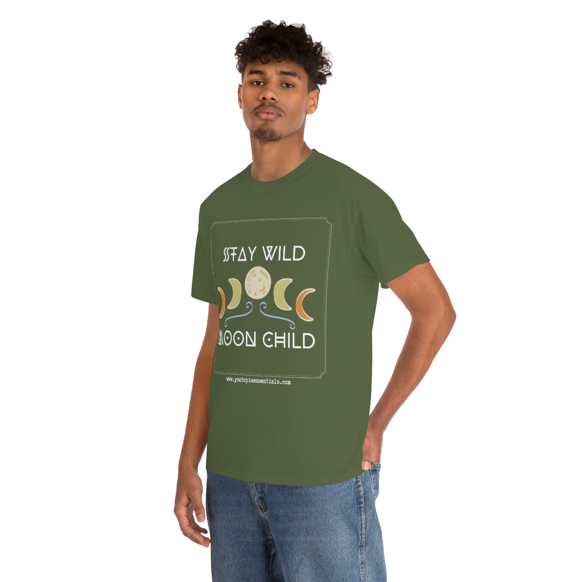 YOUtopia Essentials Merch | Stay Wild Moon Child | Unisex Heavy Cotton Tee